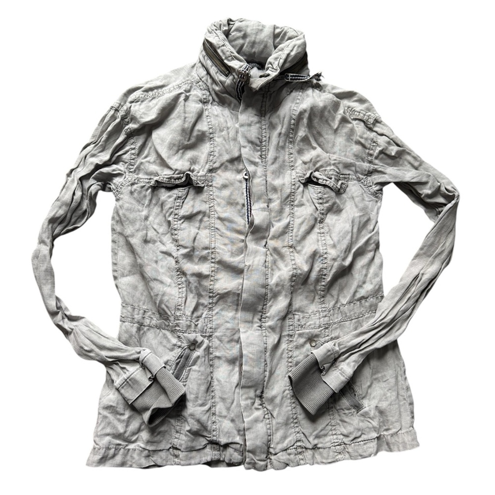 Michael Stars Gray Linen Blend Jacket XS